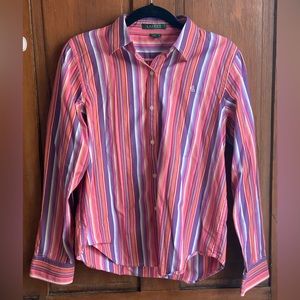 Lauren Ralph Lauren button down shirt women’s size Medium